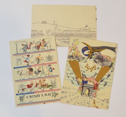 null [ WW2 ] [ U.S. ]

Ensemble de trois documents :

deux cartes postales A MERRY...