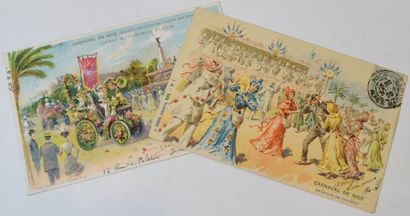 null [ Carte postale ] [ Carnaval ]

Ensemble de deux cartes postales en chromolithographie...