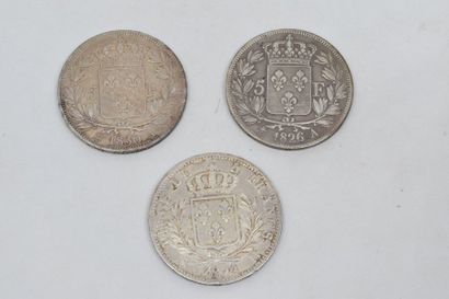 null Charles X (1824-1830) 

lot : 5 Francs : 2 exemplaires : 1826 Paris et 1830...