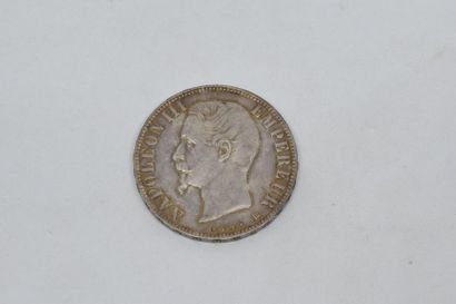 null Second Empire (1852-1870) 5 Francs, Napoléon III, tête nue. 1856. Strasbourg....