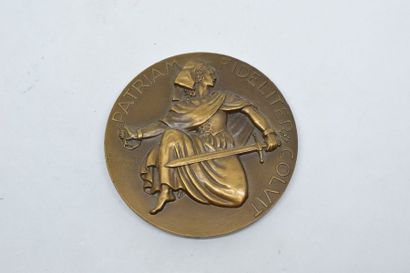 null [ RAYMOND DELAMARRE ]

Médaille en bronze (Corne d'abondance) à patine brune...