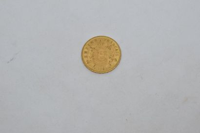 null Pièce en or de type Napoléon tête laurée 1861 A.

Poids : 6,45 g.