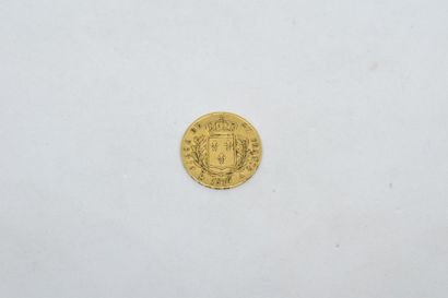 null FRANCE. Pièce de 20 francs en or Louis XVIII buste habillé (1814 A)

Avers :...