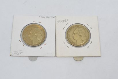 null 2 pièces. IVème République (1947-1959) 50 Francs G. GUIRAUD 1950. TTB. Et 50...