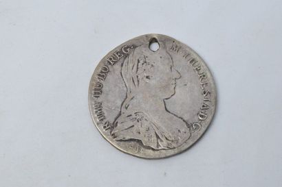 null Autriche. Pièce en argent de 1 thaler Marie Thérèse.

Avers : portrait de Marie-Thérèse...