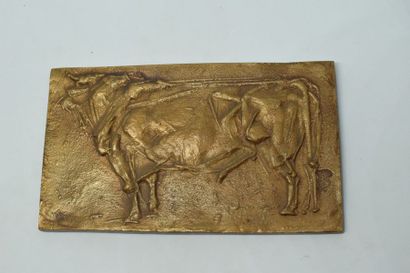 null [ ARTHUS BERTRAND ]

Plaque rectangulaire en bronze figurant un taureau, par...