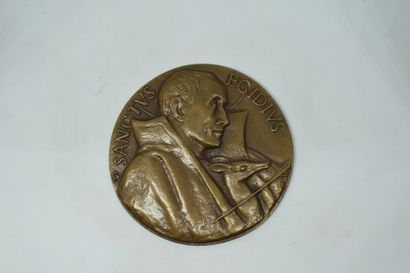 null [ ARTHUS BERTRAND ]

Médaille uniface en bronze représentant Saint Gilles l'Ermite...