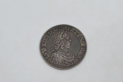 null Louis XIV (1643-1715) écu à la mèche courte. 1643. Paris. D1461. TTB 

