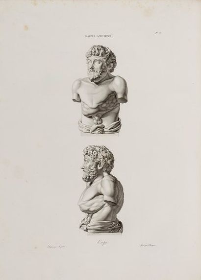 null VISCONTI. Iconographie grecque. Paris, De l'Imprimerie de P. Didot l'aîné, 1808....