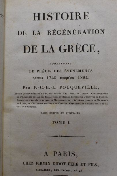 null POUQUEVILLE. Histoire de la régénération de la Grèce, comprenant le précis des...