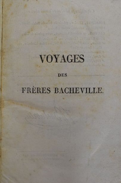 BACHEVILLE (frères). Voyages en Europe et...