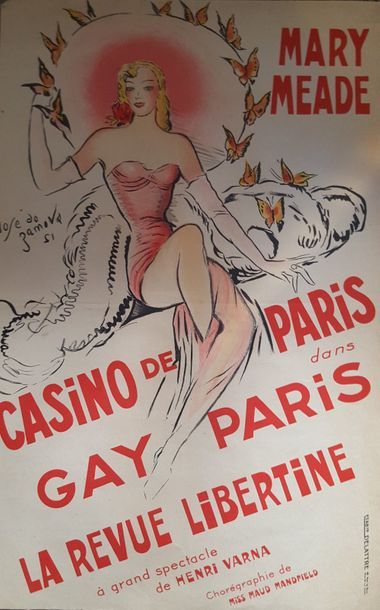null Casino de Paris, Mary Meade dans GAY PARIS LA REVUE LIBERTINE à grand spectacle...