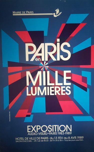 null VILLE DE PARIS

Ensemble de dix-sept affiches d'expositions de la mairie de...