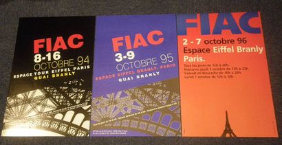 null FIAC - Ensemble de trois affiches :

FIAC 8-16 octobre 94 - FIAC 3-9 octobre...