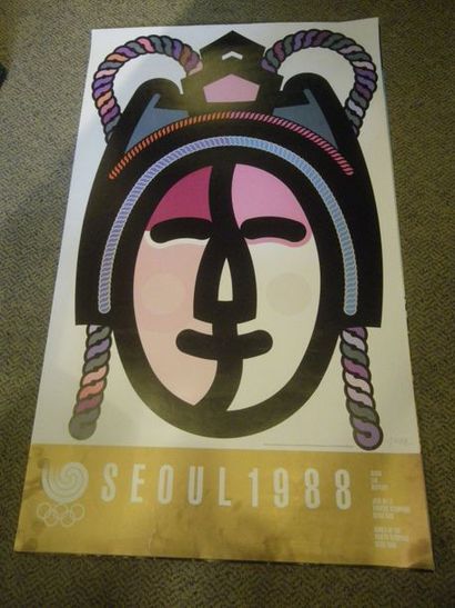 null Jeux Olympiques 1988 en Corée, ensemble de huit affiches :

SEOUL 1988 d'après...