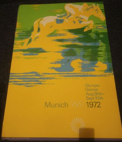 null Jeux Olympiques 1972 en Allemagne. Ensemble de quatre affiches :

KIEL 1972...