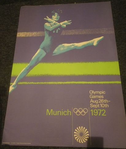 null Jeux Olympiques 1972 en Allemagne. Ensemble de quatre affiches :

KIEL 1972...