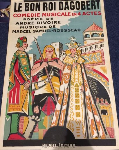 null Ensemble de deux affiches :

Marcel SAMUEL-ROUSSEAU, Le Bon Roi Dagobert.

Comédie...