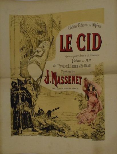 null Jules MASSENET, Le Cid.

Opéra en quatre actes et dix tableaux. Poème de M.M....