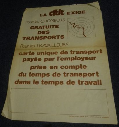 null RATP ( CONFLIT )

Ensemble de deux affiches :

CARTE ORANGE chômeurs manifestons...