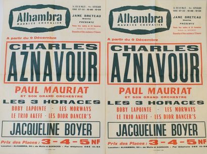 null ALHAMBRA Maurice Chevalier. Affiche CIRCA 1960.

Ensemble de deux affiches :

Charles...