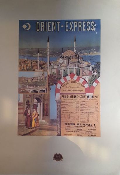 null [ Ferroviaire ] [ Orient-Express ] 

Centenaire de l'Orient Express, reproduction...