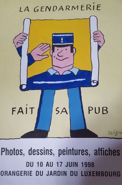 null Gendarmerie SAVIGNAC Raymond (1907-2002) [ Foré ]

Ensemble de quatre affiches...