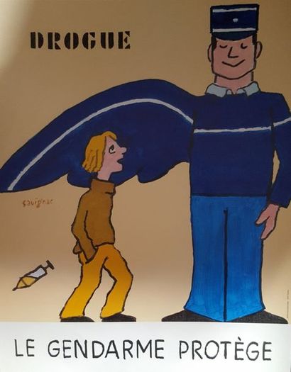 null Gendarmerie - SAVIGNAC Raymond (1907-2002)

Ensemble de deux affiches d'ap....