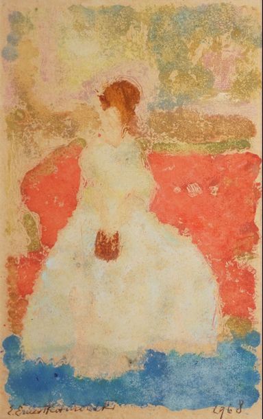 null ERNEST-KOSMOWSKI Edmond, 1900-1985

Femme en robe blanche, 1968

monotype en...