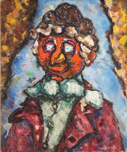 null NAKACHE Armand, 1894-1976

Harpo Marx au masque rouge

huile sur toile (manques)

signée...