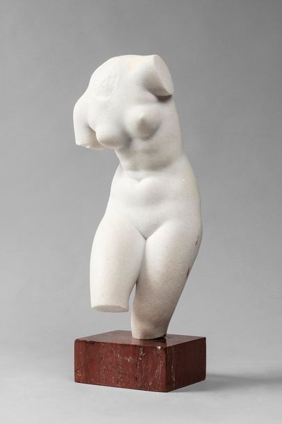 null 
SANTELLI Italo, XXe siècle


Torse de femme


sculpture en marbre blanc (quelques...