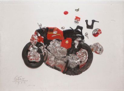 null CÉSAR, 1921-1998
Compression de moto Honda, Nice, 1972
jouet en plastique collé...