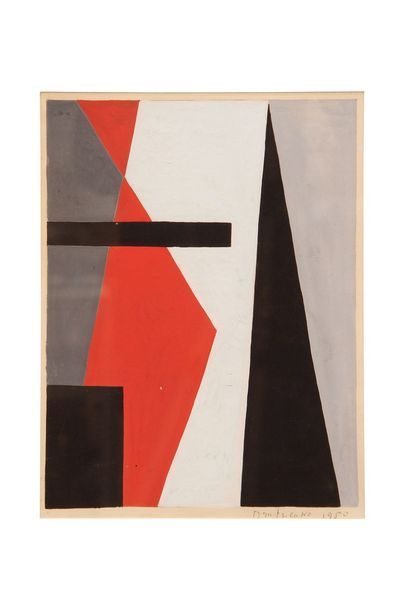 null 
DMITRIENKO Pierre, 1925-1974


Composition rouge et noir, 1950


gouache sur...