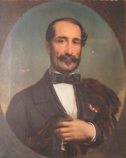 CORNU Sébastien, 1804-1870 
Portrait d'homme,...
