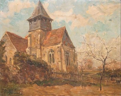 null DIETERLE Georges Pierre, 1844-1937

Vieille église et arbres en fleurs

huile...