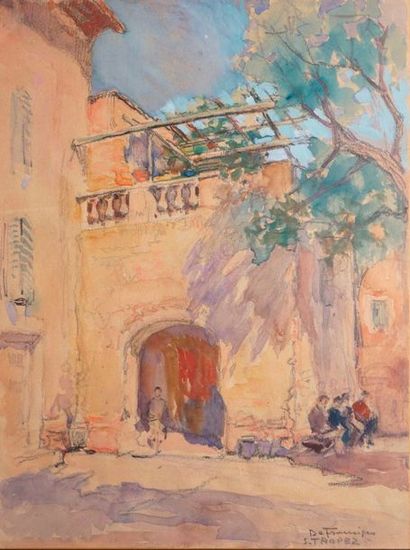 null DE FRANCISCO Pietro, 1873-1969

Terrasse à Saint-Tropez

aquarelle

signée et...