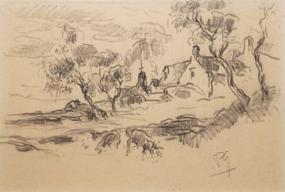 null GERNEZ Paul Elie, 1888-1948

Village breton

crayon noir (légère insolation)

monogramme...