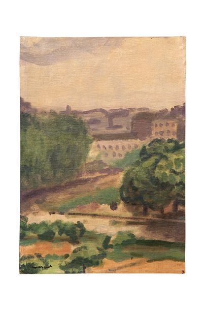 null MARQUET Albert, 1875-1947

Paris, bords de Seine, 1938

huile sur toile rentoilée

signée...