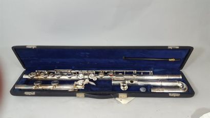 null Flute alto en sol, tête courbe, Conrad Mollehauer Fulda. N° 63064. TBE 