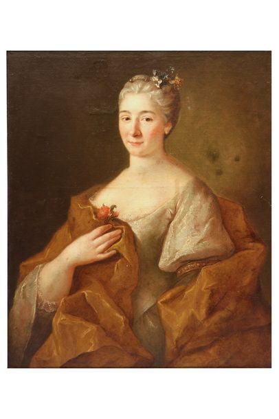 null ECOLE FRANCAISE Premier Tiers du XVIIIe siècle 

Portrait de femme en buste...
