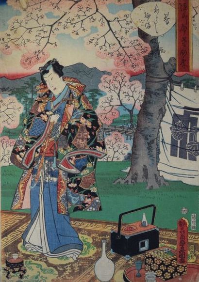 null Utagawa Hiroshige II (1826-1869) et Utagawa Kunisada (1786-1865):



Triptyque...