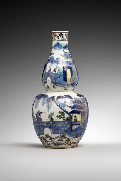 Chine XIXe 

Vase double gourde en porcelaine...