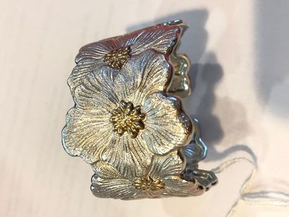 null Buccellati
Bracelet rigide ouvrant en argent  et argent doré « Gardenia Blossom...