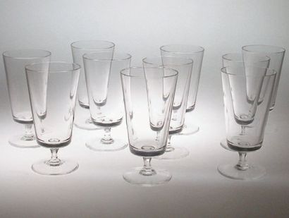 null Série de 24 calices à thé Faraday en cristal uni clair,170mm. 