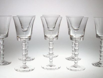 null Série de 24 verres Emotion en cristal uni clair, 230mm. 