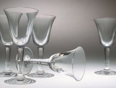null Série de 66 verres Harald en cristal clair uni, 114mm. 