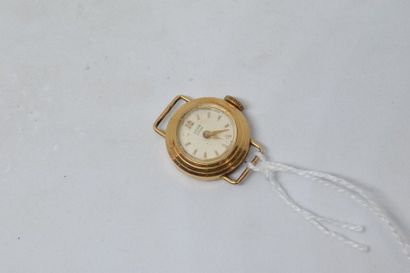 null Boîtier de montre de dame en or jaune 18k (750), index bâton pour les heures....