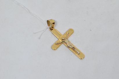null Pendentif croix en or jaune 18k (750)

Poids : 4.56 g.
