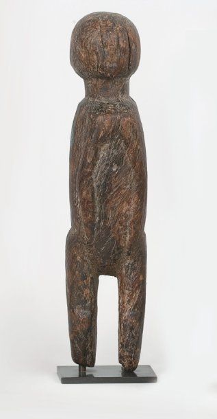 null Statue d'ancêtre NYONYOSE (Burkina Faso) Sculpture très massive en bois rouge...