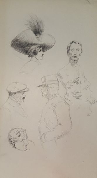 null ANONYME (circa 1900)

Ensemble d'une cinquantaine dessins 

Techniques diverses...